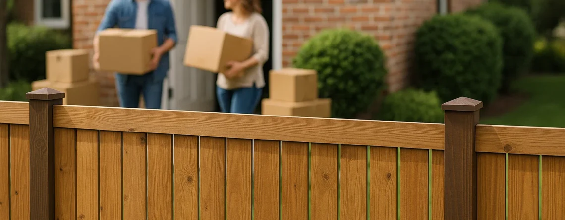 Zaun und Umzug
