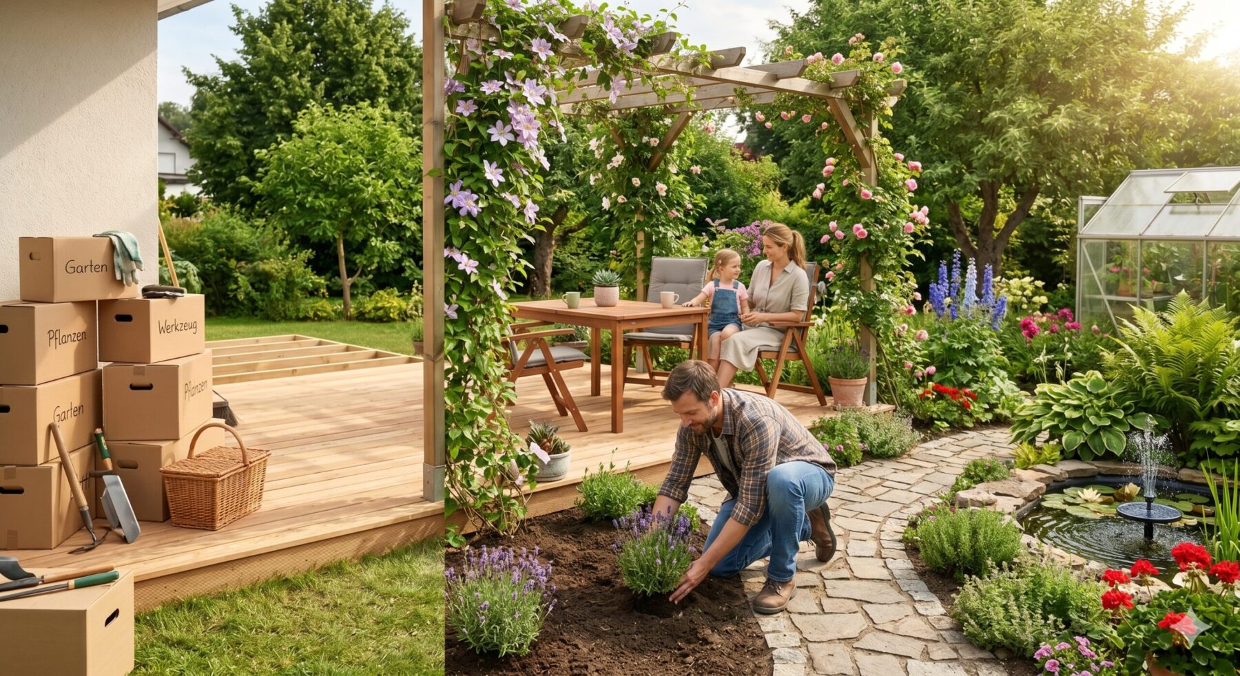 Reihenfolge der Außenanlagen: Zaun, Tor, Pergola, Solar – Ratgeber von Löwe