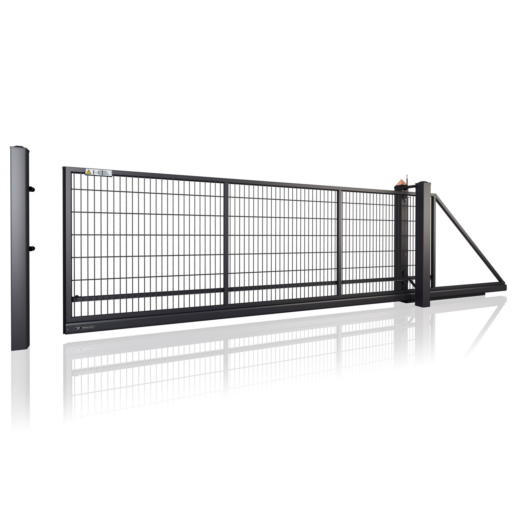 Schiebetor Doppelstabmatte AW.VEGA.2DS, Produktansicht