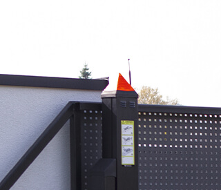 Warnblinkleuchte Orange für Wisniowski Schiebetor, Produktansicht