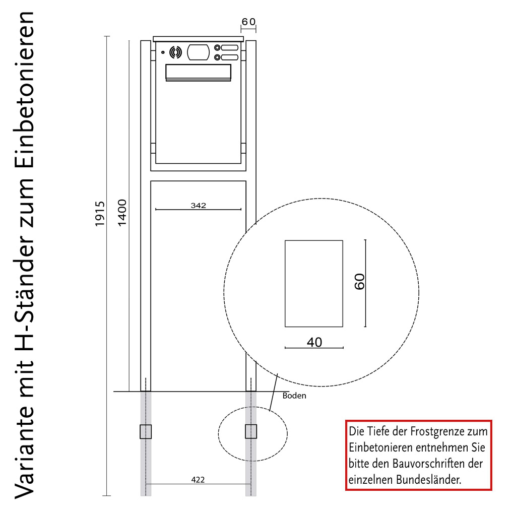 Briefkasten AuK-02, Ansicht 4